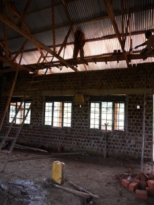 workers shift to interior of vocational school
