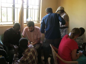 Medical students at the Ntenjeru clinic