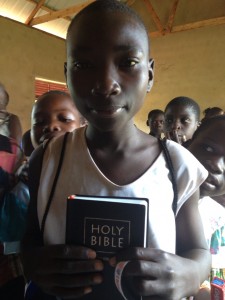 Bible brings hope and smiles.