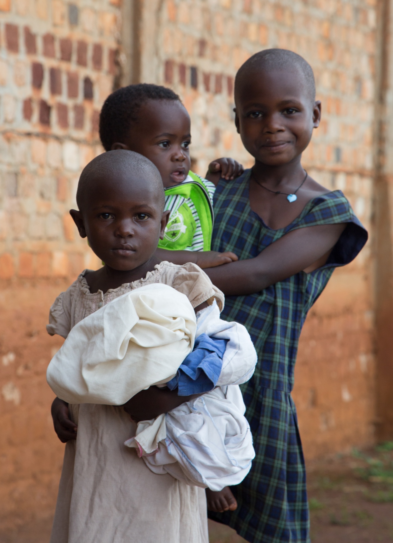 Children in warm evening light